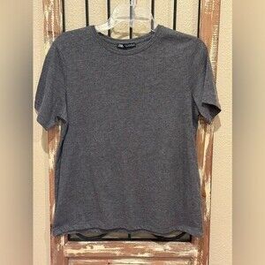 Zara short sleeve heathered grey top